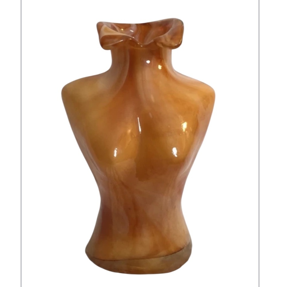 MURANO female torso glass vase